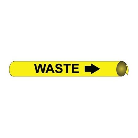 Nmc Pipemarker Precoiled, Waste B/Y, Fits 3 D4111